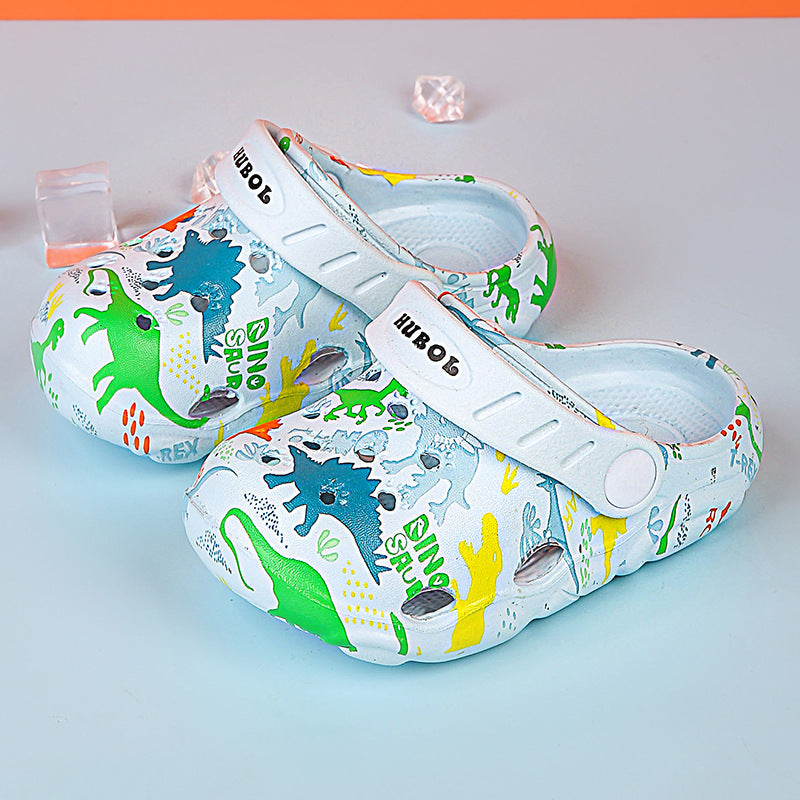 Wholesale Cartoon Dinosaur EVA Kids Slippers